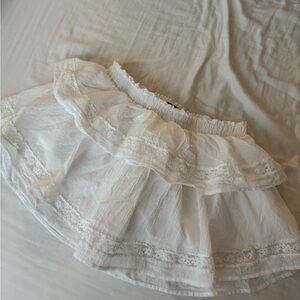 Wild Fable White Ruffled Skort